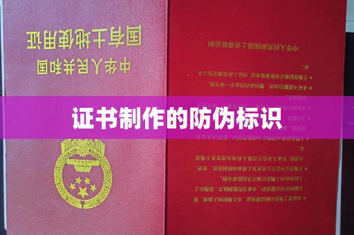 东丽证书制作的防伪标识