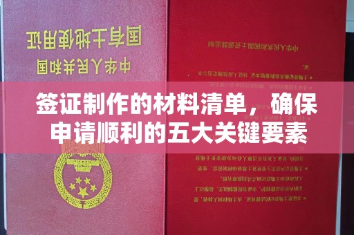 东丽签证制作的材料清单，确保申请顺利的五大关键要素