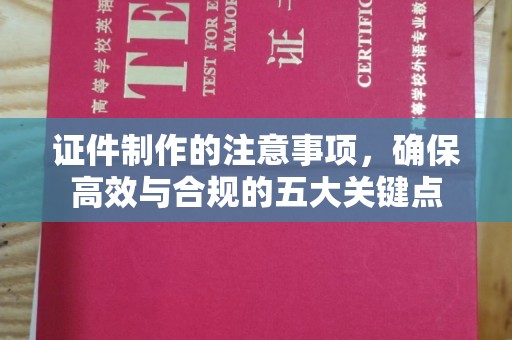 东丽证件制作的注意事项，确保高效与合规的五大关键点