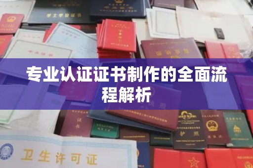 东丽专业认证证书制作的全面流程解析