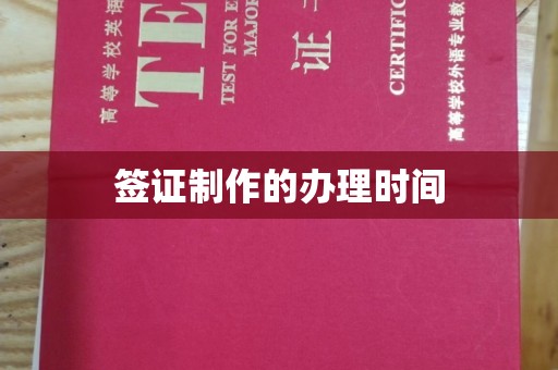 东丽签证制作的办理时间