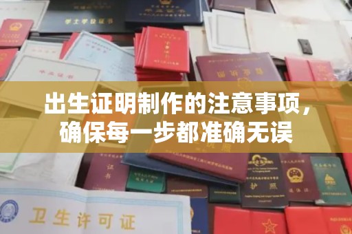 东丽出生证明制作的注意事项，确保每一步都准确无误