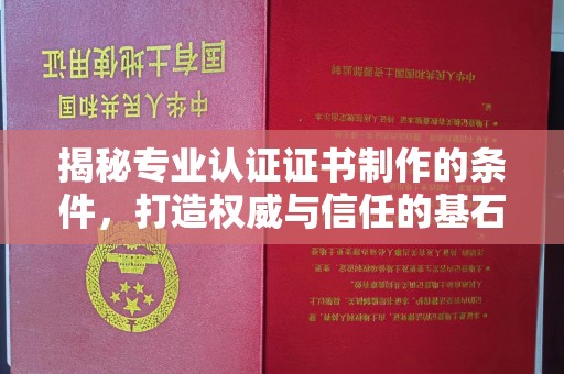 东丽揭秘专业认证证书制作的条件，打造权威与信任的基石