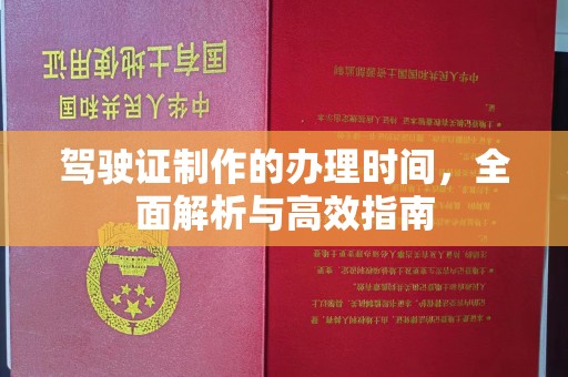东丽驾驶证制作的办理时间，全面解析与高效指南
